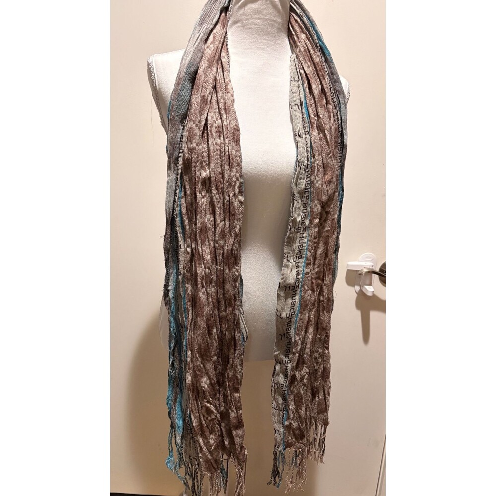 Scarf with fringe women men